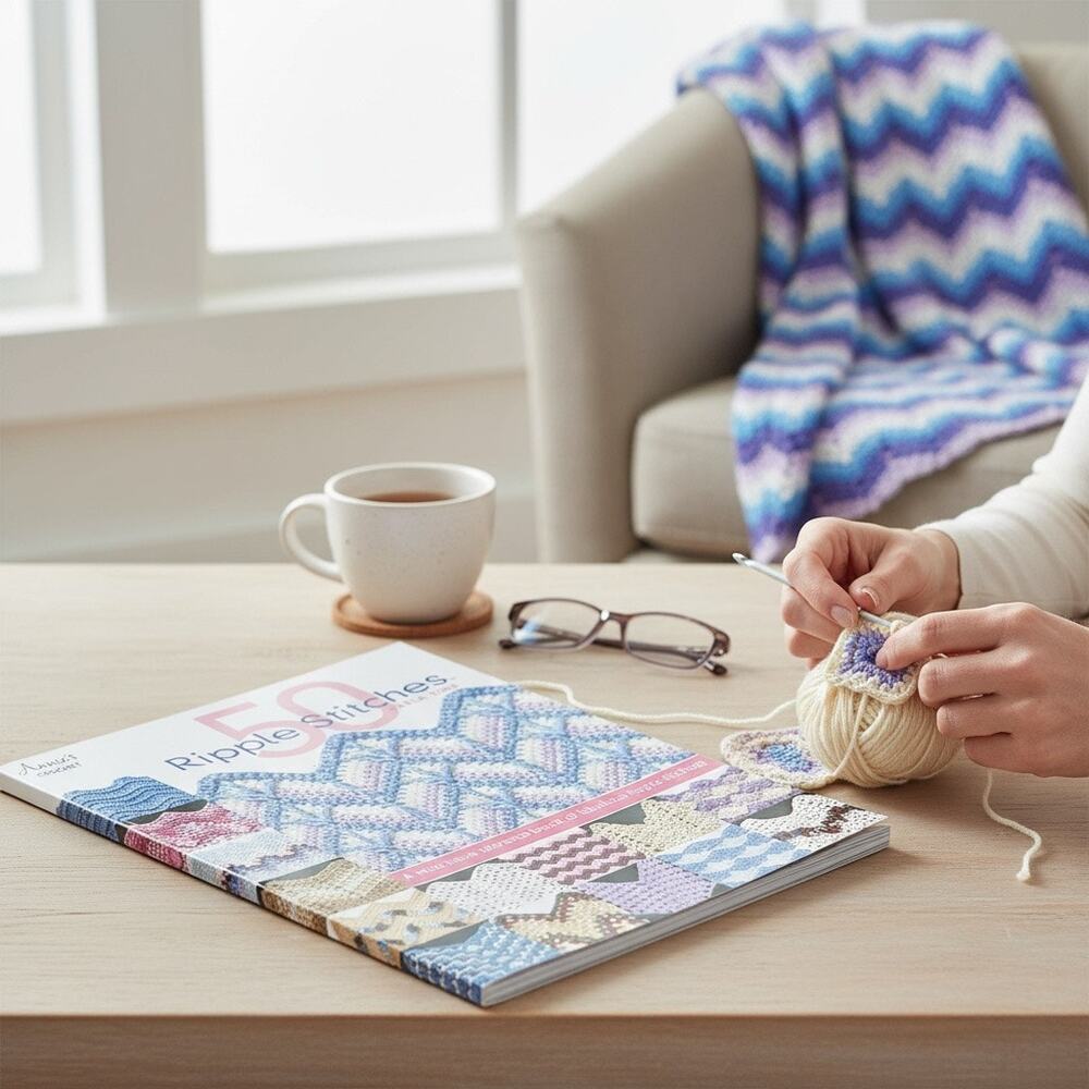 50 Ripple Stitches by Darla Sims, published by Annie's reference guide crochet